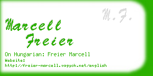 marcell freier business card